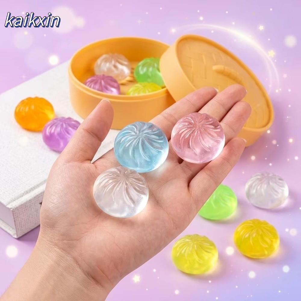KAIKXIN 1/5pcs Bolinhos De Brinquedo , Com Sensorial Steamer Fidget , Mini Brinquedos Espremíveis Para Aliviar O Estress