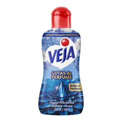 Veja Limpador Água Marinha Algodão Calma Gotas de Perfume Frasco 100ml