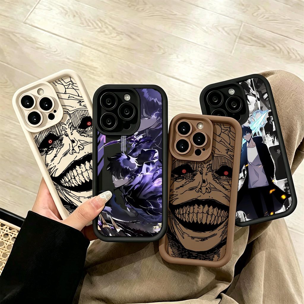 Anime Solo Nivelamento Sombra Monarca Silicone Escudo Para Samsung Galaxy A57 A37 A27 A55 A56 A36 A26 A35 A15 A16 A54 5G
