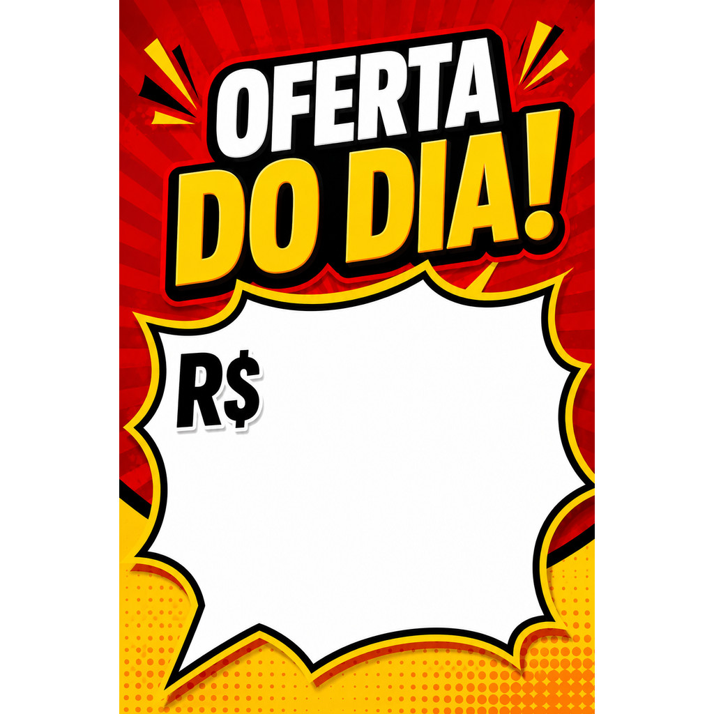 BANNER EM LONA PROPAGANDA PARA COMERCIO 90X50 COM 4 ILHOIS OFERTA DO DIA 2