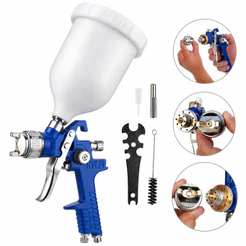 Pistola de Pintura HVLP 600ml Chiaperini CH HG-50 Blue Bico 1,4mm Profissional