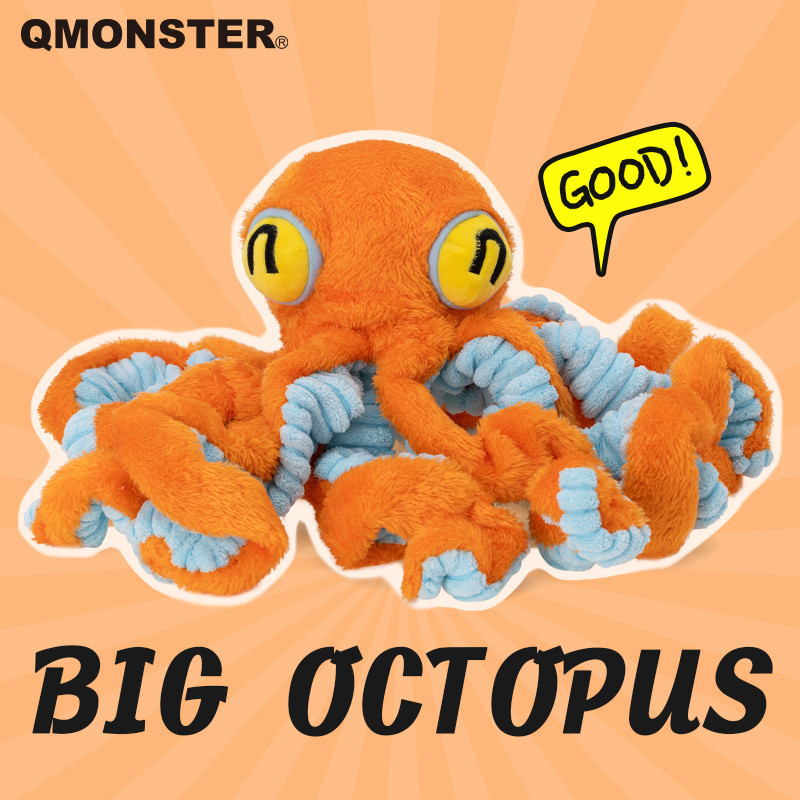 Qmonster brinquedos para animais de estimação puxar rebocador de guerra Molar brinquedos de pelúcia brinquedos para cães
