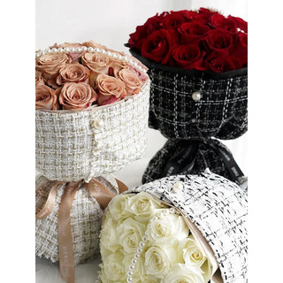 Xiaoxiang estilo coreano Popular papel de embrulho de flores dia dos namorados tecido criativo Material de buquê redondo