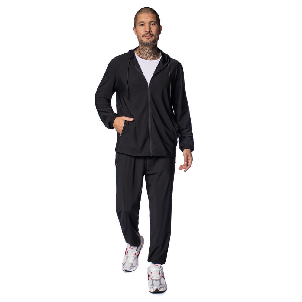 Conjunto Masculino Sea Surf Jaqueta E Calça Preto