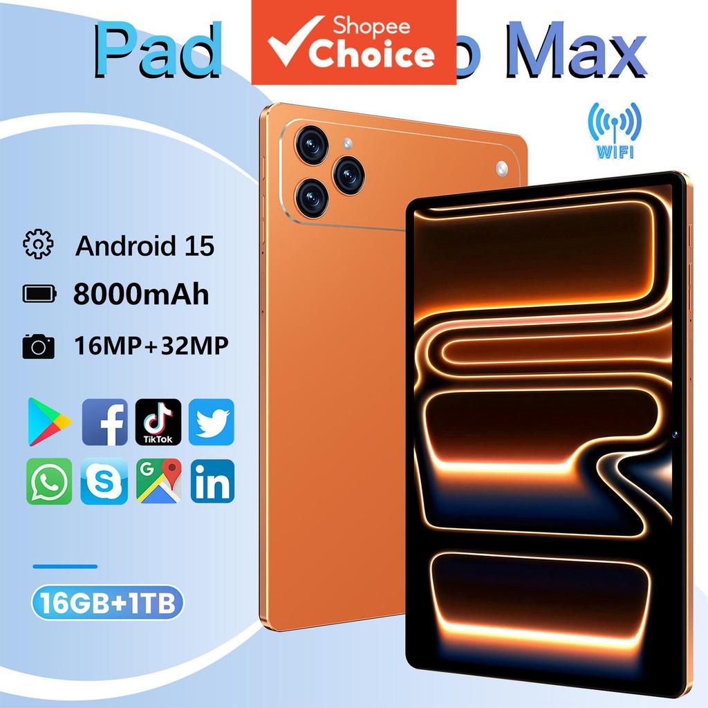 Mais Recente Estilo Pad 17 Pro Max Tablet PC 10.1 Polegadas 16GB + 1TB Para Serviços Comerciais E Android Educacional En