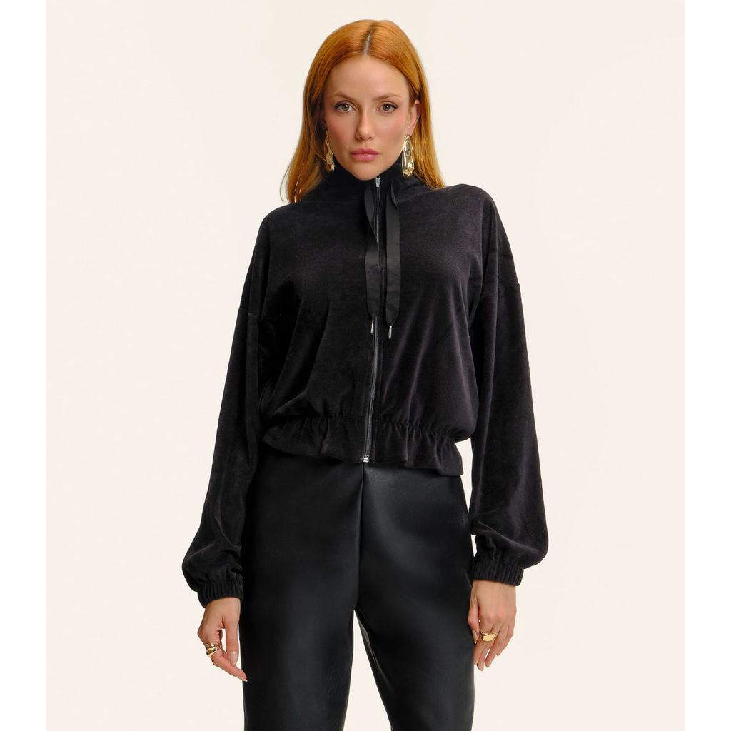 Jaqueta Endless Plush Feminina Preto
