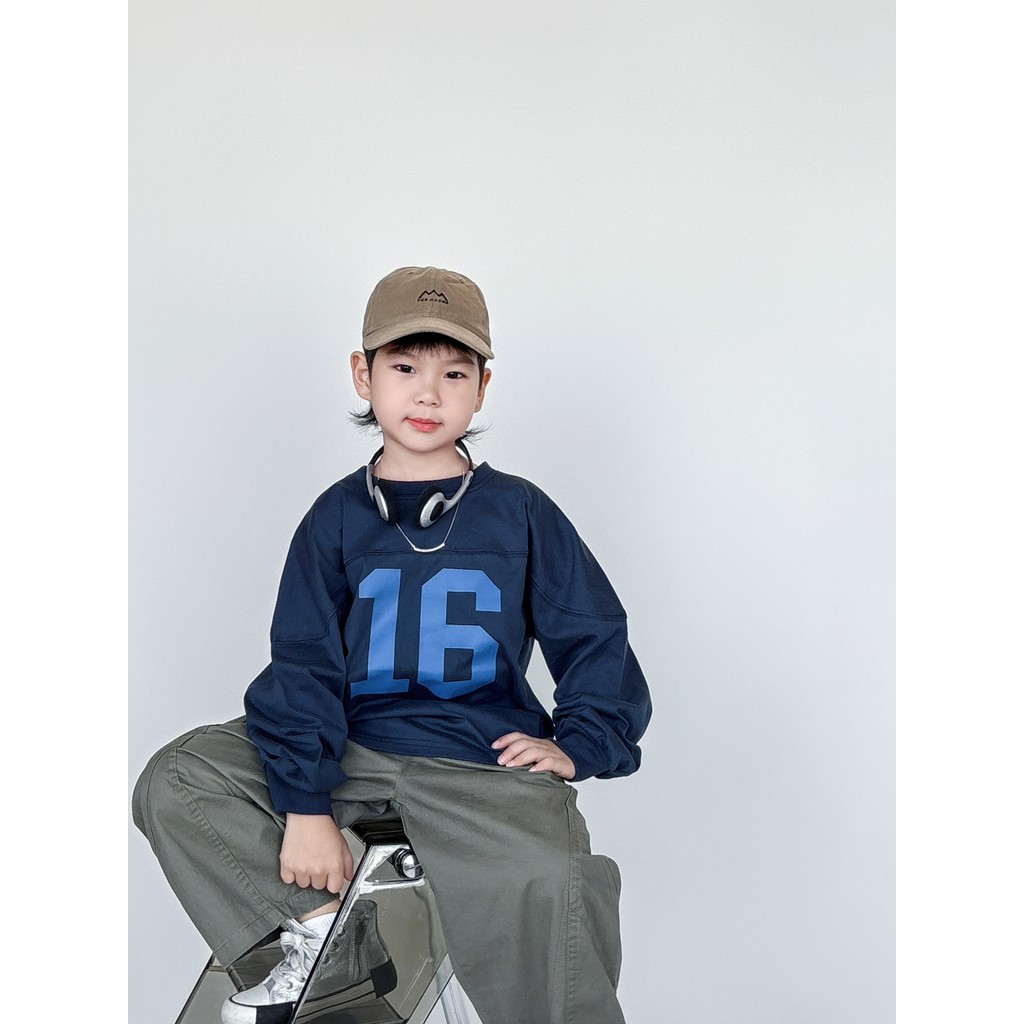 Meninos de manga comprida camiseta primavera novo estilo meninos topos camisas de fundo das crianças Retro esportes prim