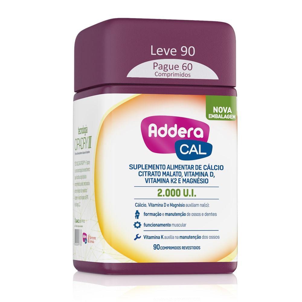 Vitamina D Addera Cal 2000UI - 90 Comprimidos