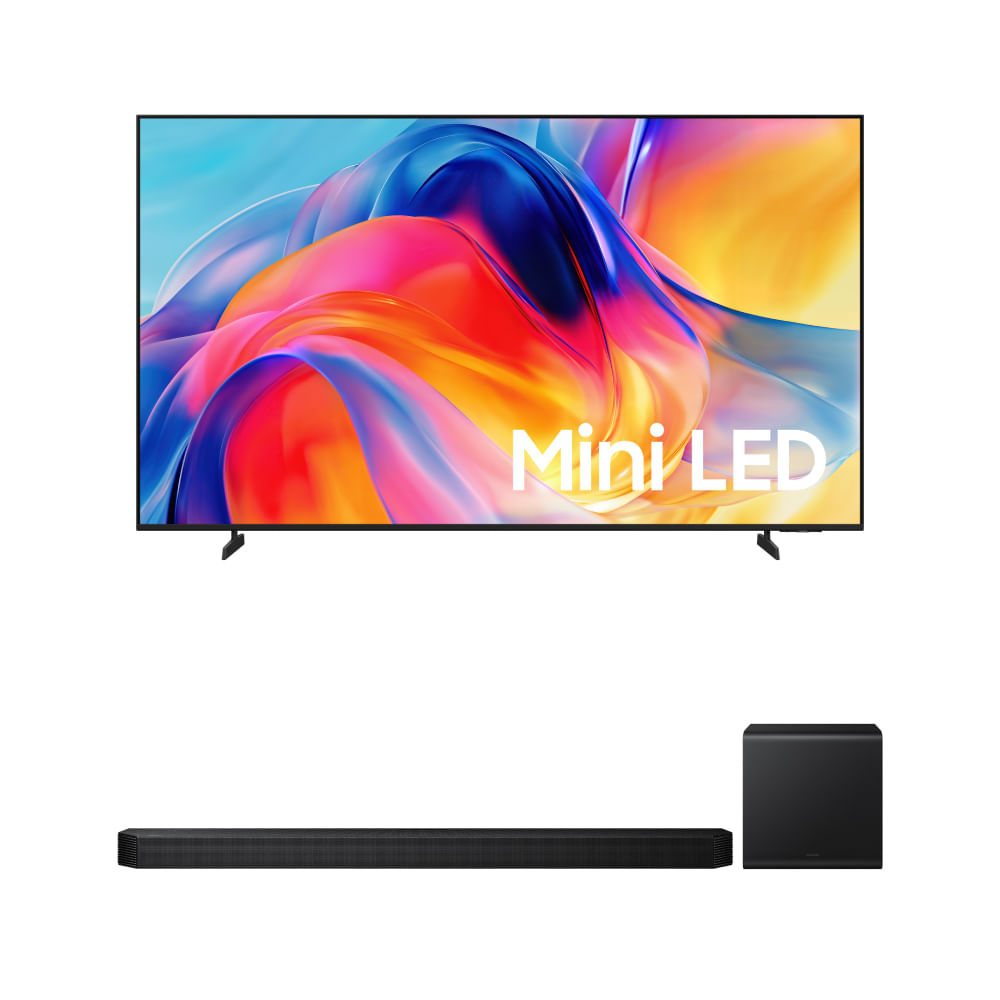 Samsung Smart TV 75" Mini LED 4K M75H + Soundbar Samsung Q800H