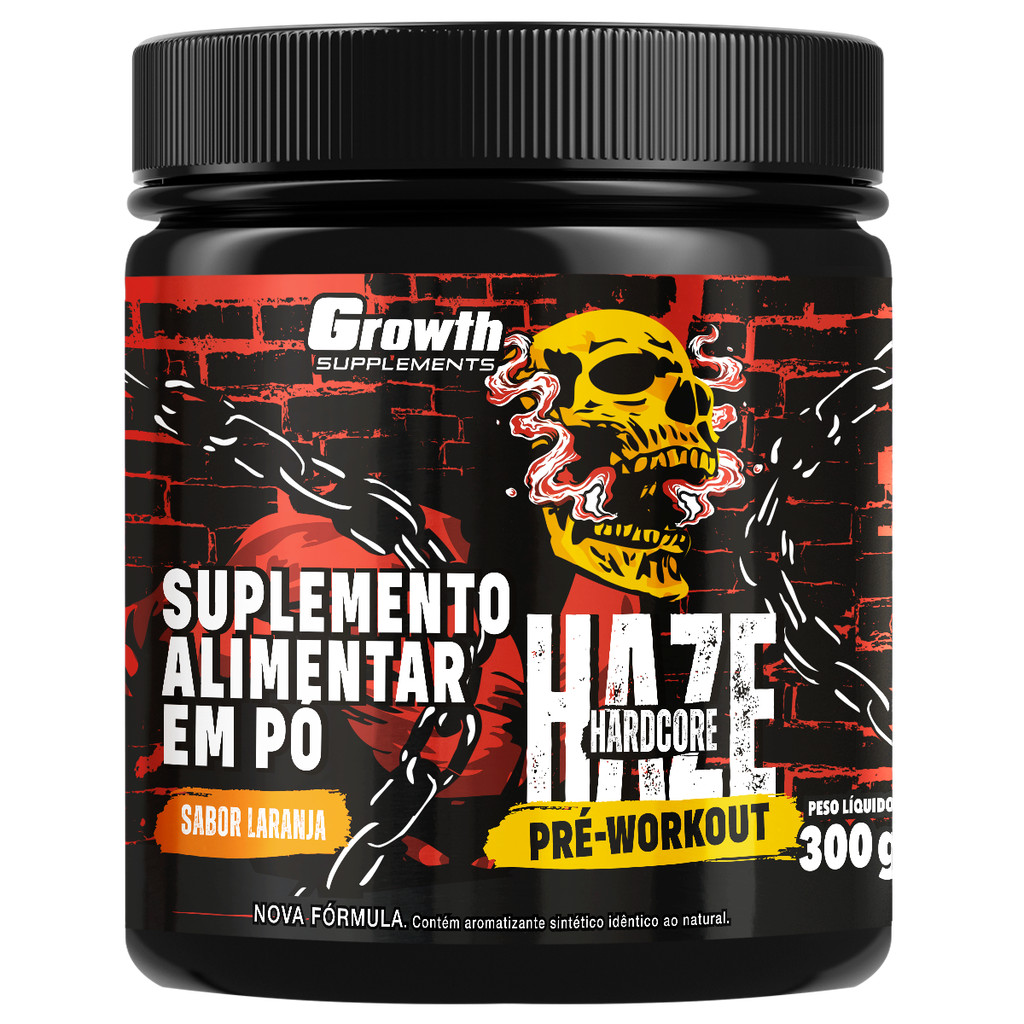 Pré-treino Haze Hardcore 300g Growth Supplements