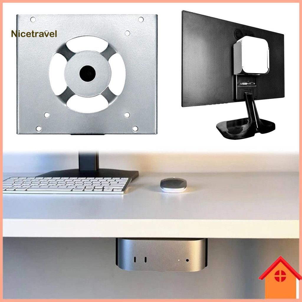 Low-profile Mini 4 Wall Mount Compact Holder Bracket for Mac under Desk with Ant