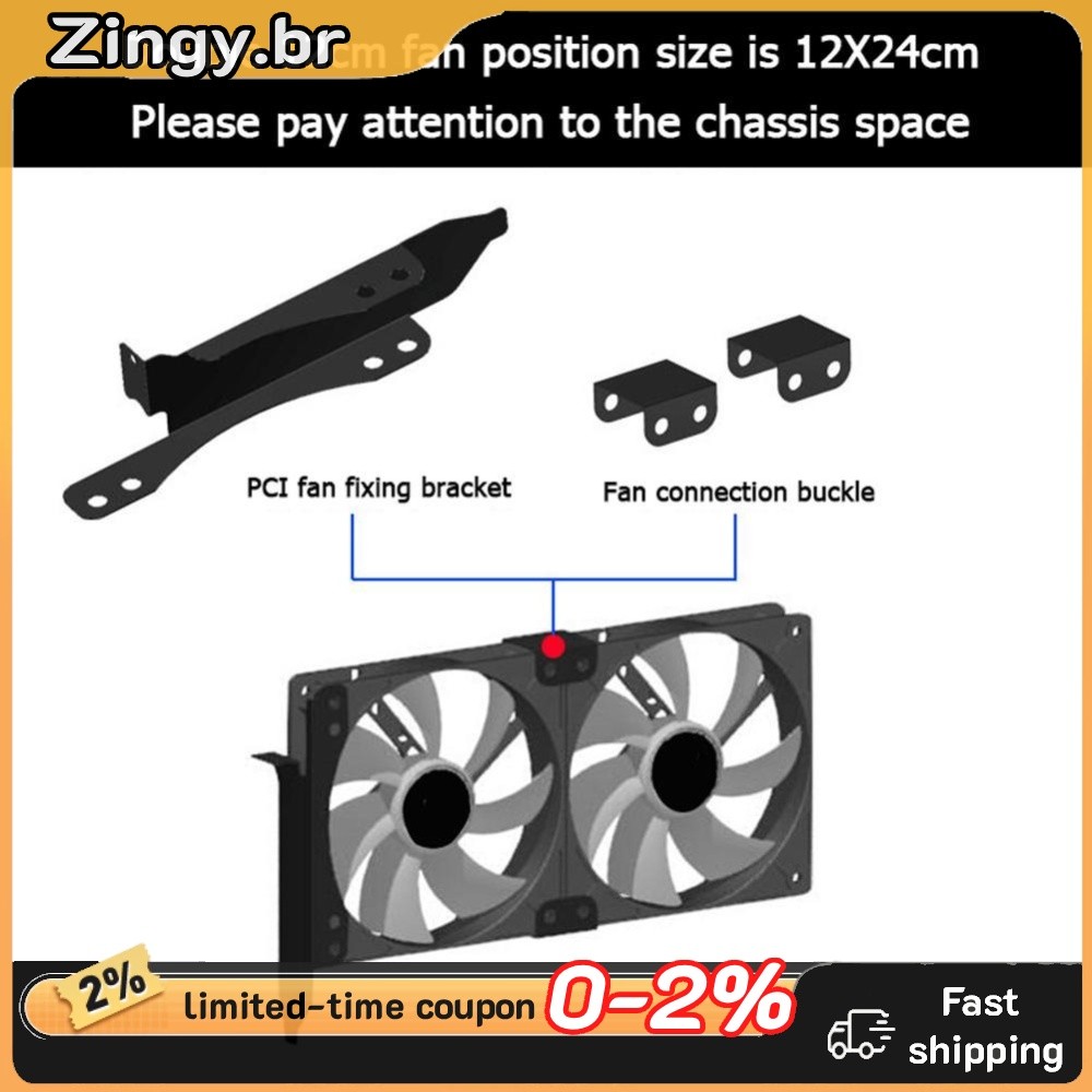 Sistema De Refrigeração De Água Do Computador Waterblock Placa Gráfica Cooler PC Acessórios Para Ventilador De 90mm 120m
