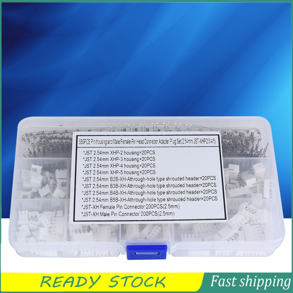 ERYUE 560Pcs Kits de substituição de conector de pino durável para JSTXHP Redes elétricas perfeitas e eletrodomésticos