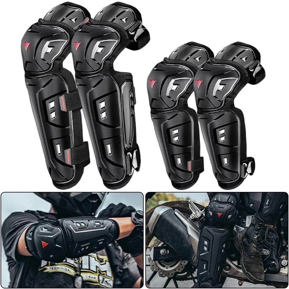 Motocicleta Motocross Patinação Protetores Joelho Cotovelo Almofadas Protetoras Equitação Equipamentos De Proteção Espor