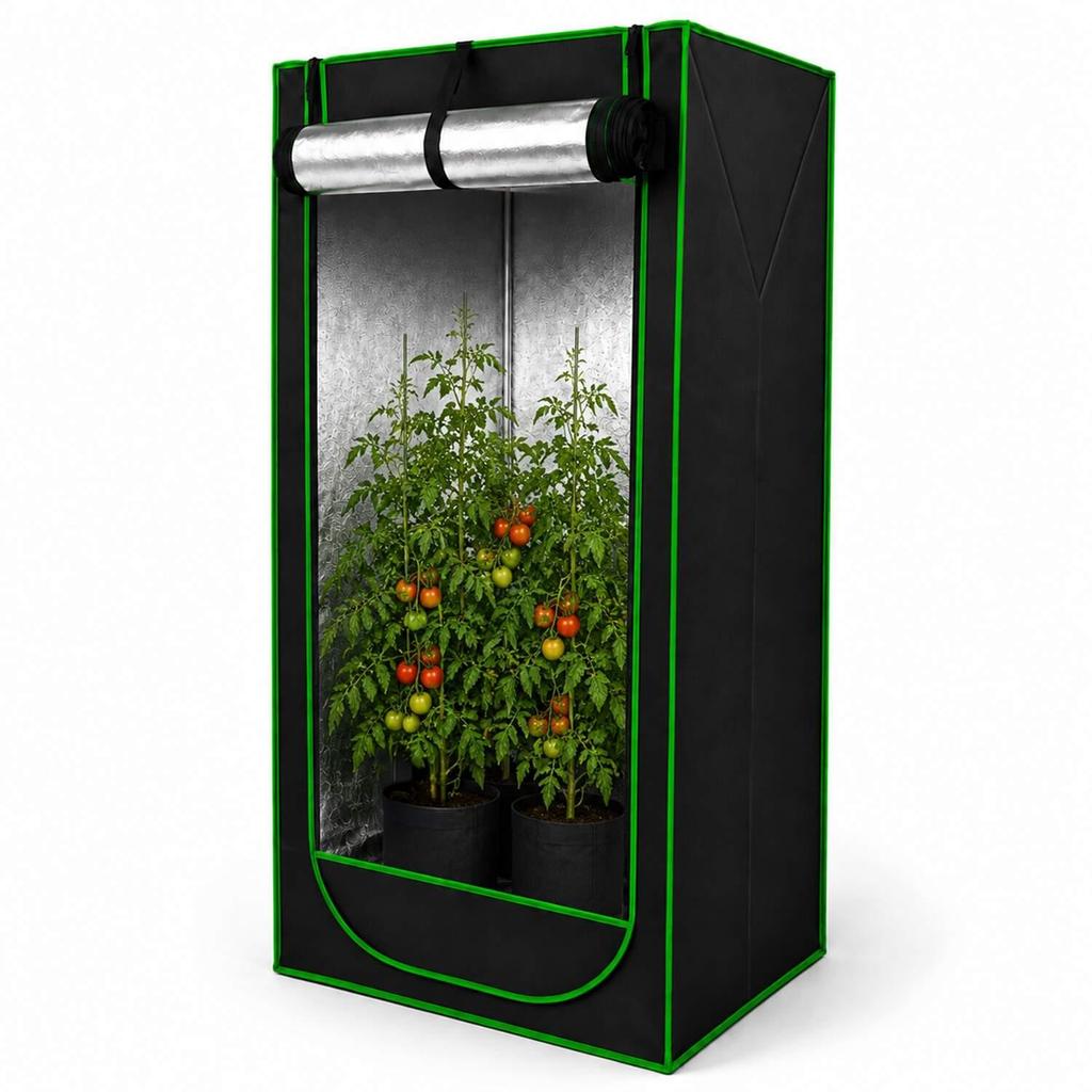 Barraca Grow Cultivo Indoor Estufa 80x80x180cm com Mylar Refletivo e Tecido Oxford 600D — imagem 2 de 2
