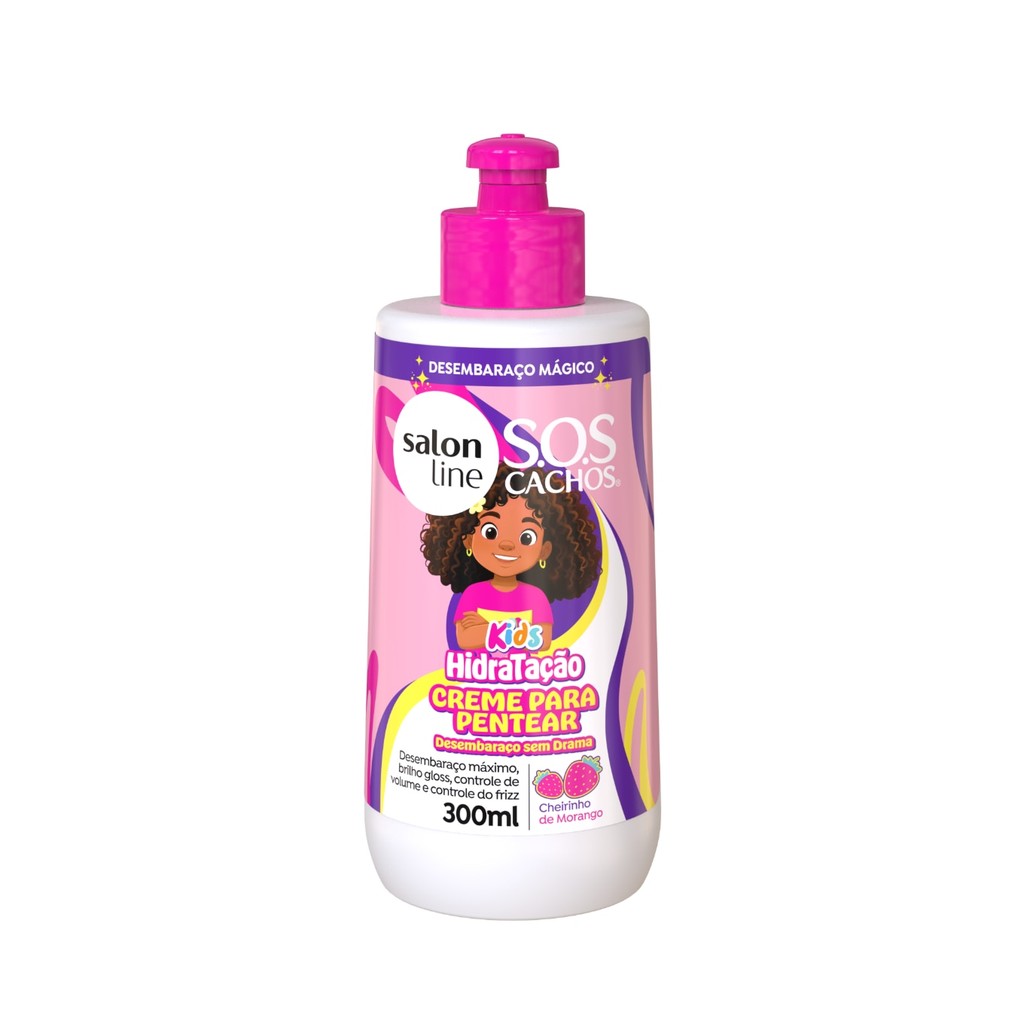Creme para Pentear SOS Cachos Kids Hidratação Salon Line 300ml