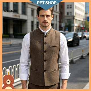 Versatile Layering Piece for Weddings Mens Traditional Oktoberfest Waistcoat Men's Vest Vintage Sleeveless for Wedding f