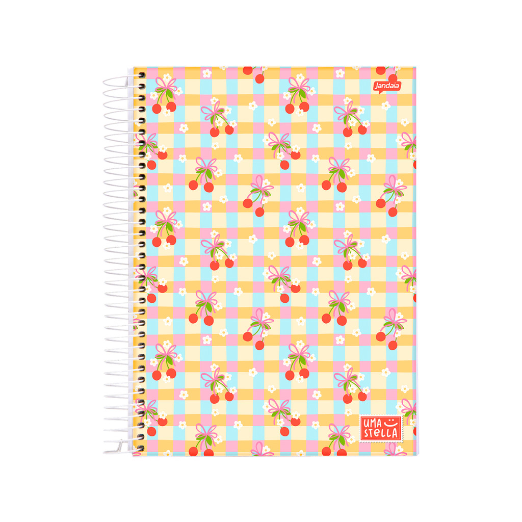 Caderno 20 Matéria Universitario Feminino 320 Folhas Stella - Jandaia MODELO:CEREJA