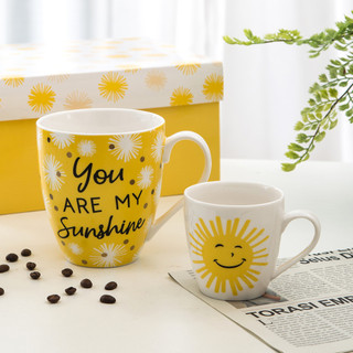 Casa de amor caneca verde criativa bonito escritório xícara de café estilo nórdico ins copo de cerâmica mãe-filho presen