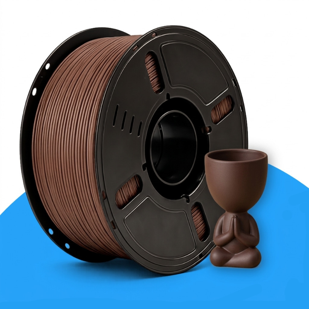 Filamento PLA Marrom 1kg 1.75mm para Impressora 3D Impressão de Alta Qualidade