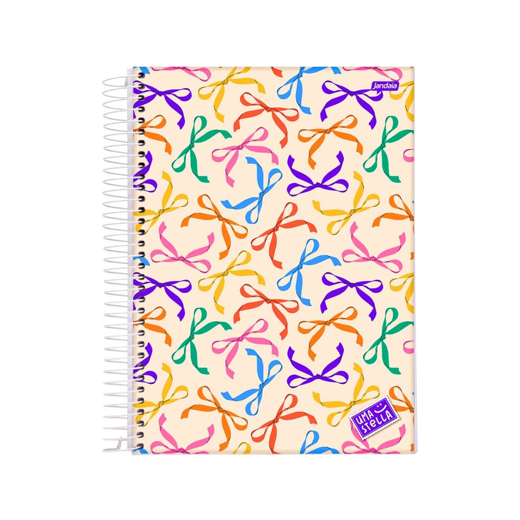 Caderno 15 Matéria Universitario Feminino 240 Folhas Stella - Jandaia' MODELO:LAÇO