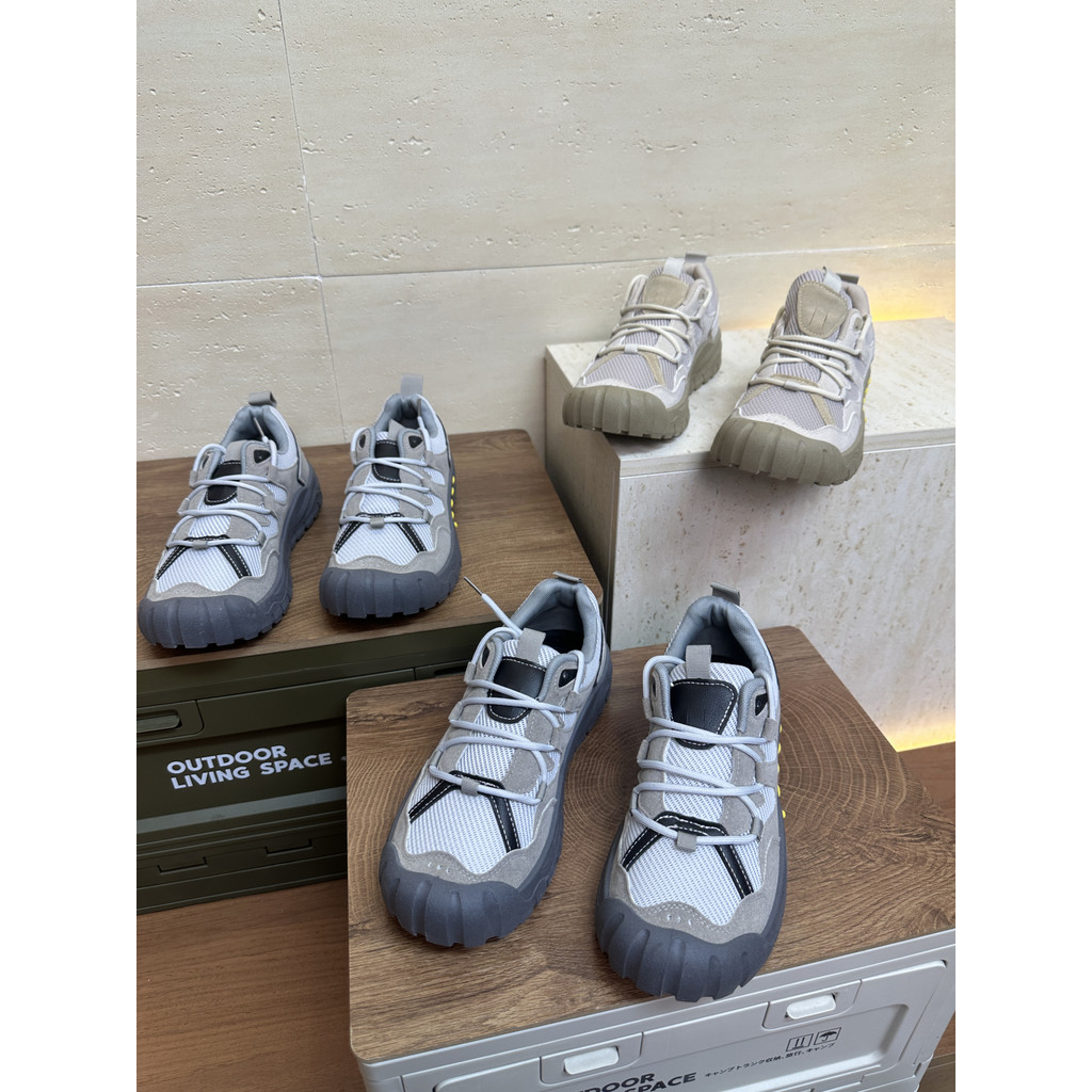Design moderno!Costura respirável confortável!Outono masculino All-Match antiderrapante leve rendas sapatos esportivos c