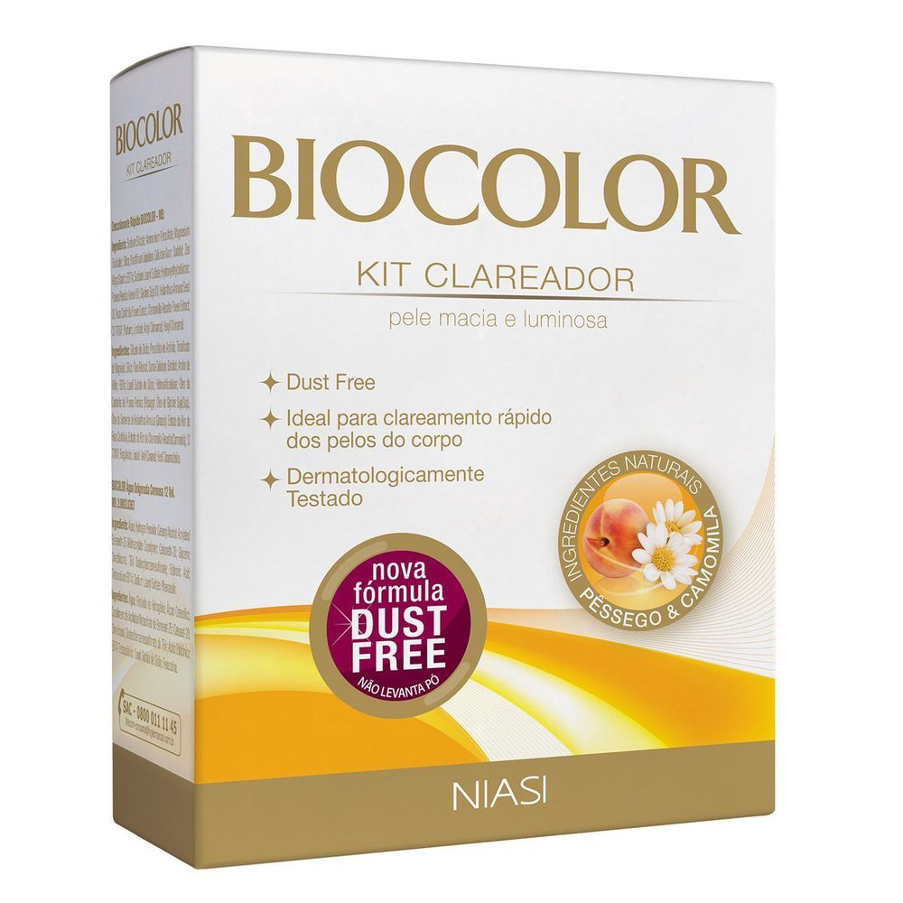 Kit Clareador Descolorante BIOCOLOR Pêssego Camomila 20g