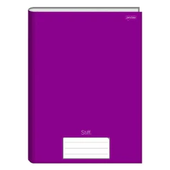 Caderno Brochura 80 Fls Pautado Capa Dura - Stiff COR:ROXO