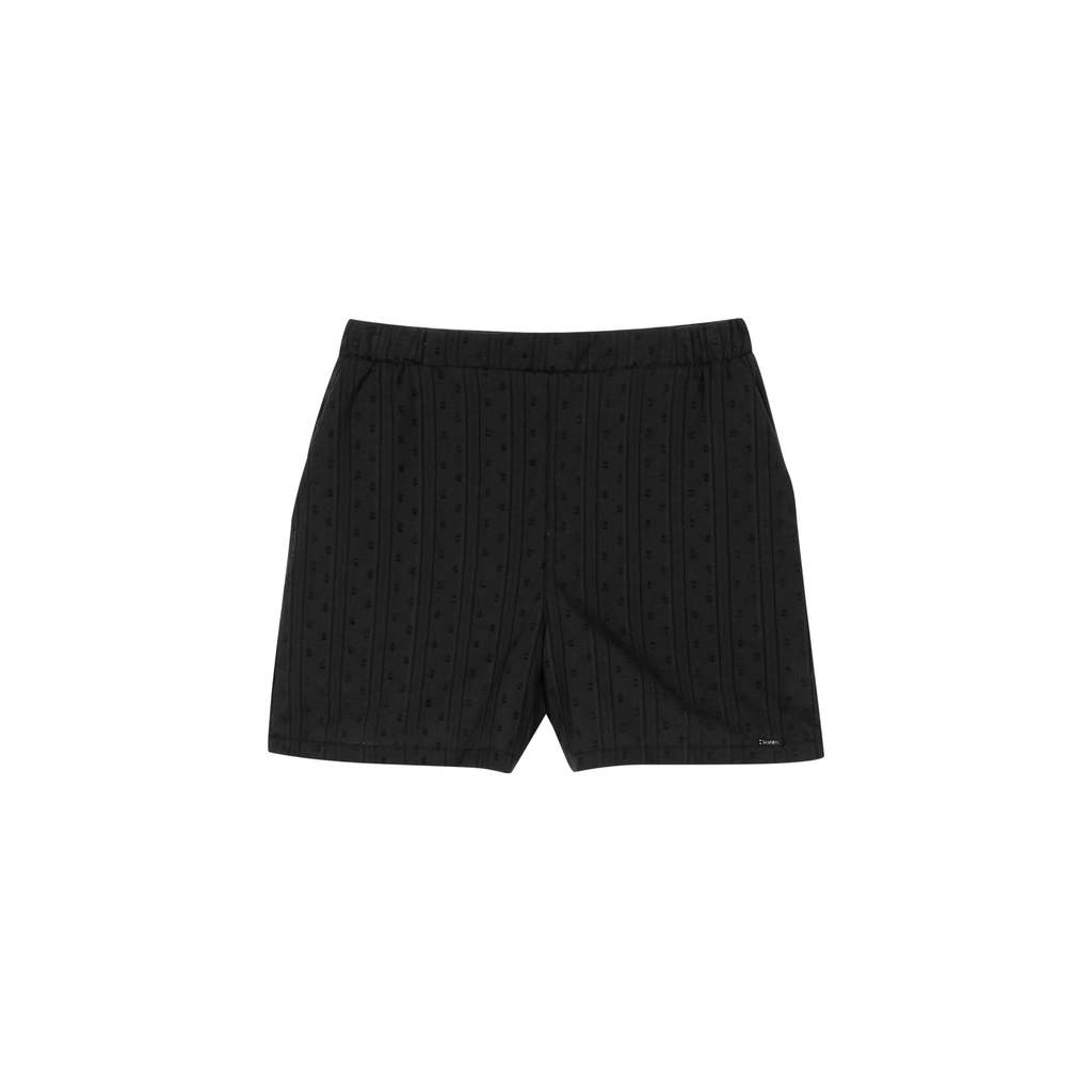 Short Feminino Texturizado Com Forro Marialícia Preto