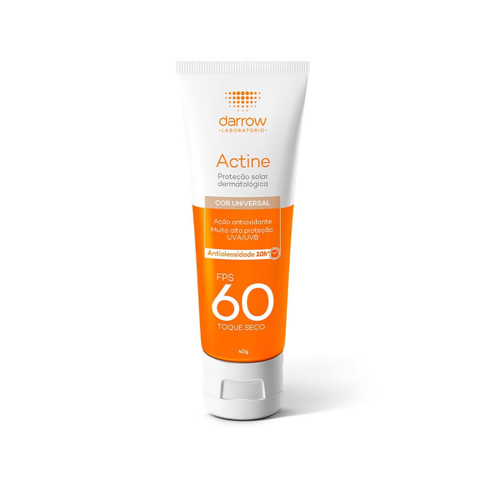 Protetor Solar Actine Color Antioleosidade Toque Seco FPS 60 40g