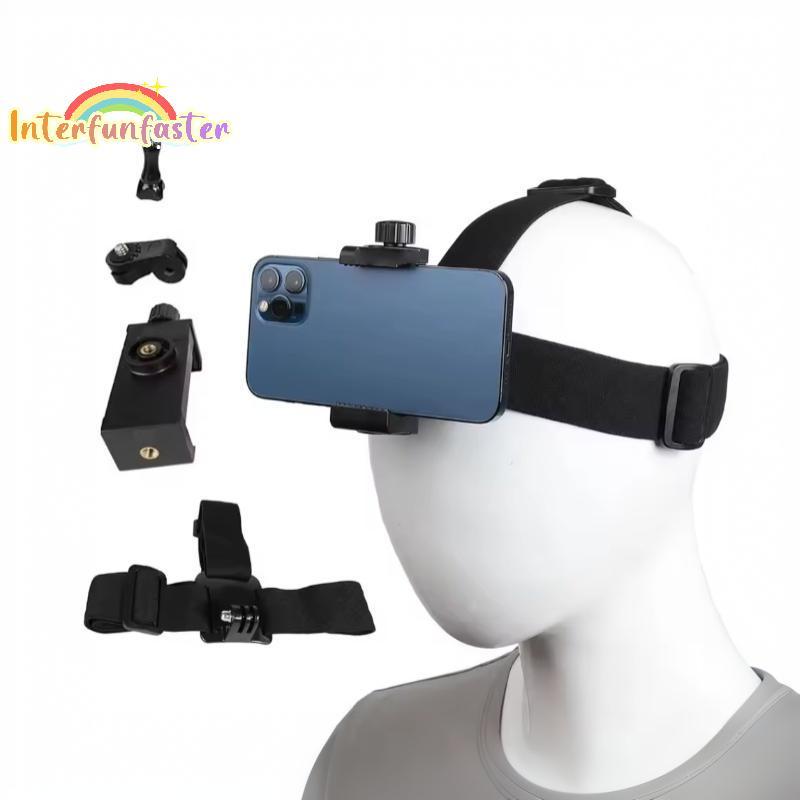 [Nterfunfasterfunb] Suporte Para Smartphone Montado Na Cabeça , Resistente A Quedas , Fixação Estável , Visão Primeira P