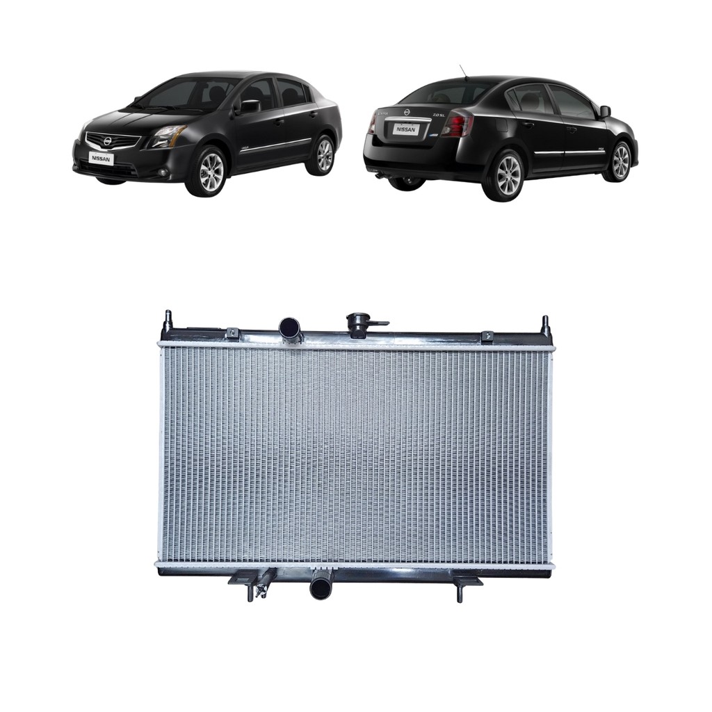 RADIADOR NISSAN SENTRA 2.0 MANUAL E AUT COM AR 2008 2009 2010 2011 2012