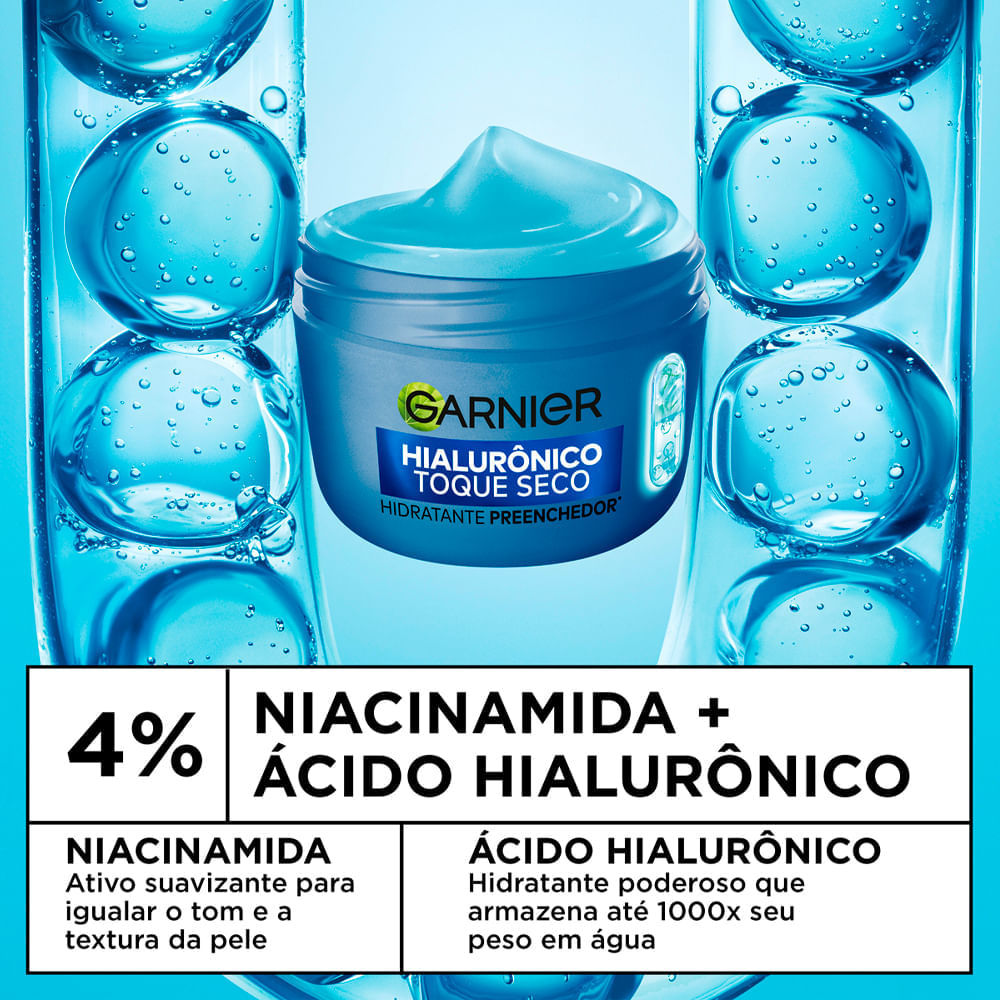 Hidratante Preenchedor Facial Garnier Hialurônico Toque Seco 85g · foto 2
