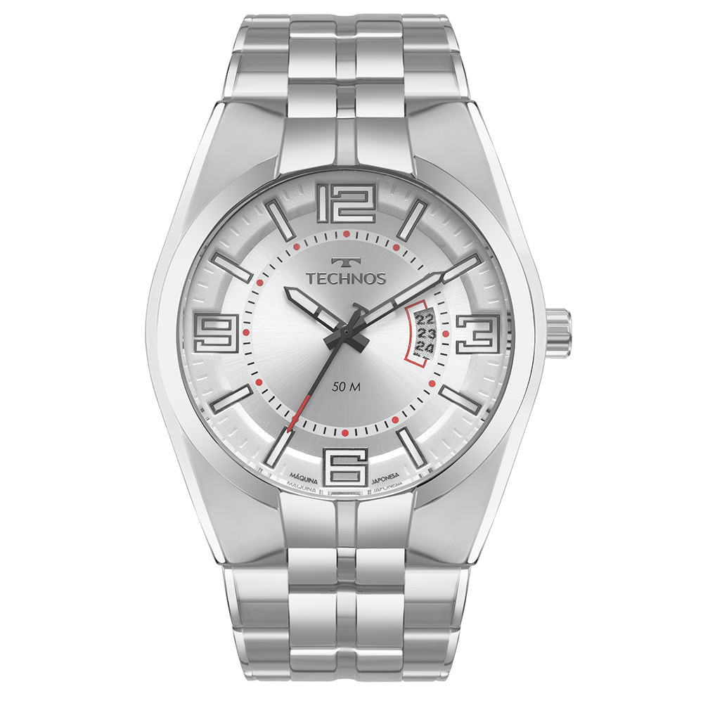 Relógio Technos Masculino Skymaster Prata - 2115TXK/1K