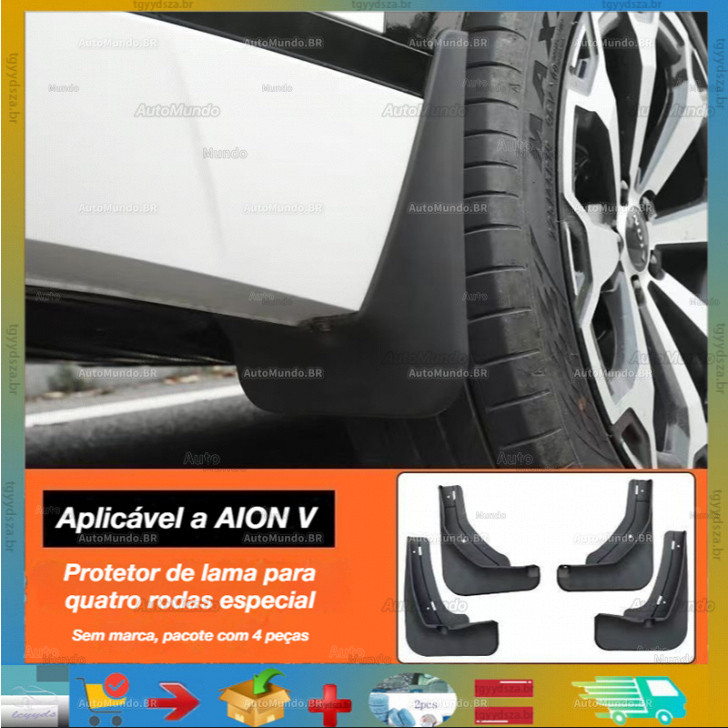 Exclusivo para os para-lamas do AION V, adequado para a aplicação de elementos decorativos antiderrapantes nas quatro ro