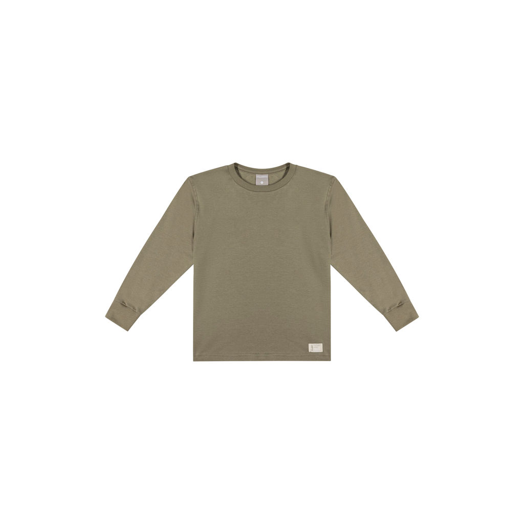 Camiseta Longa Infantil Menino Suedine Colorittá Verde