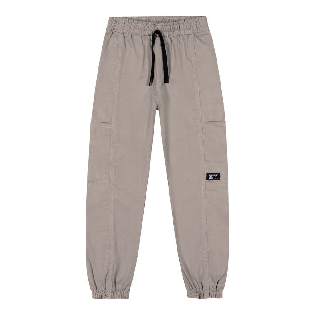 Calça Jogger Infantil Menino Sarja Colorittá Cinza