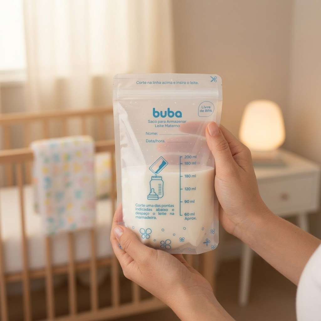 Saco Para Armazenar Leite Materno 200ml Buba — imagem 2 de 2