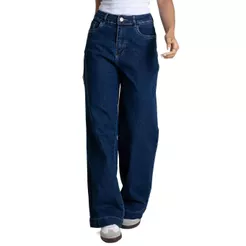 Calça Jeans Sawary Wide Leg Petit - 284318