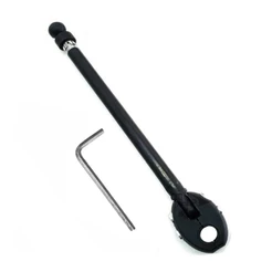 Antena Corta Linha Pipa Moto Anti Cerol Abs Retrovisor 6 Estágios 9MM Preta