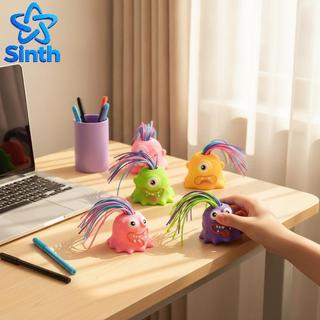 Sinth Engraçado Cabelo Puxando Gritando Pequeno Monstro Brinquedo Novidade Alívio Do Estresse Fidget Para Crianças Hallo