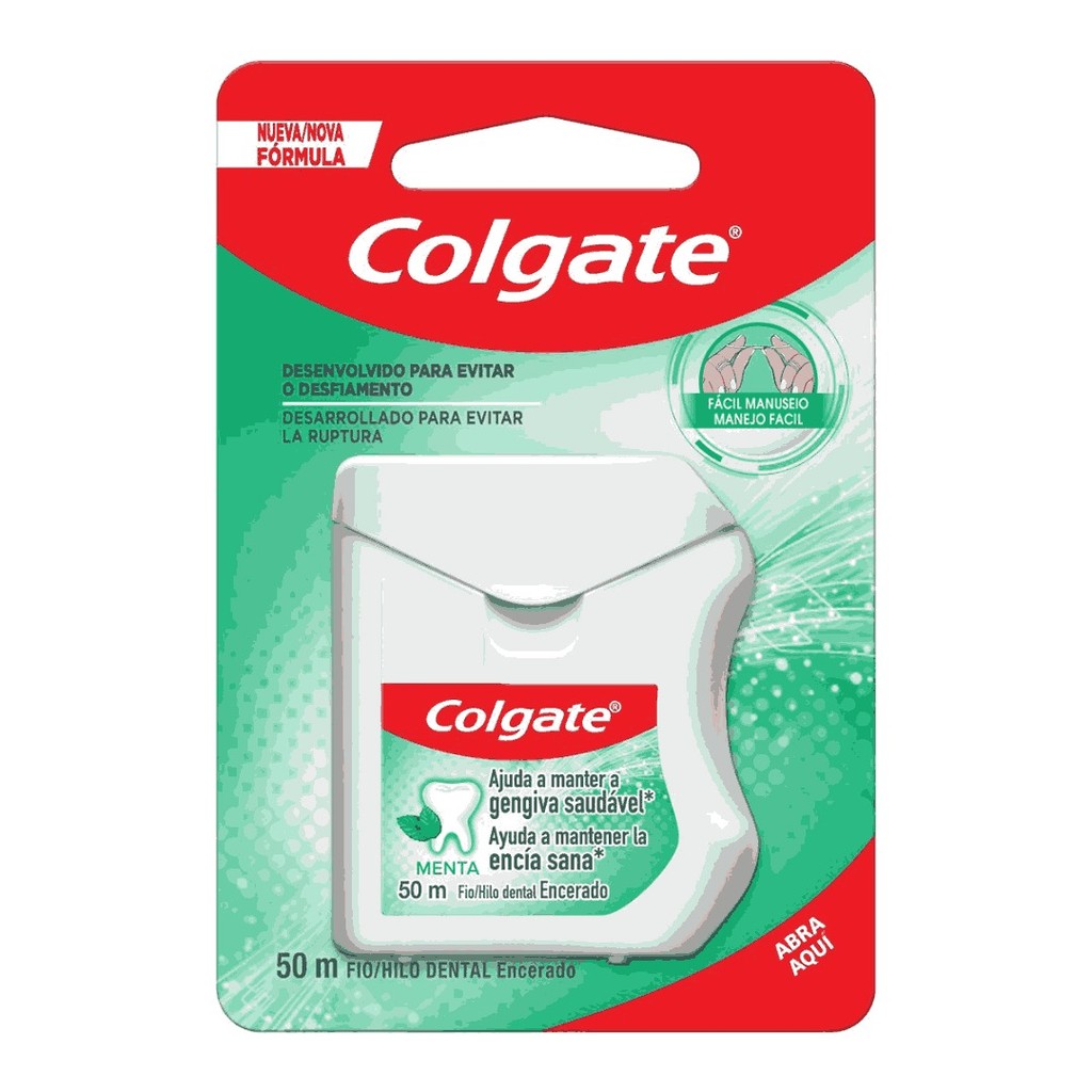 Fio Dental Colgate Menta Encerado 50m