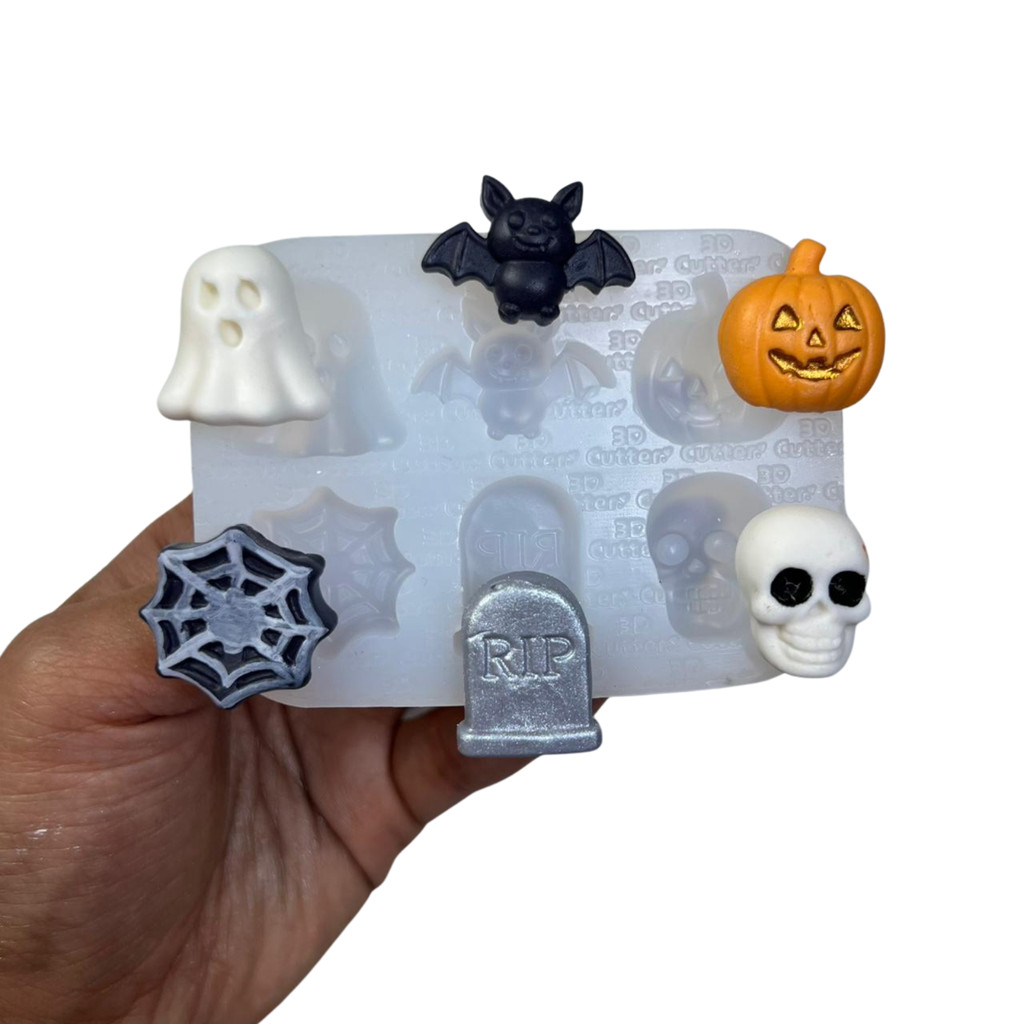 Molde de Silicone para apliques de Artesanato - Dia das Bruxas — imagem 2 de 2