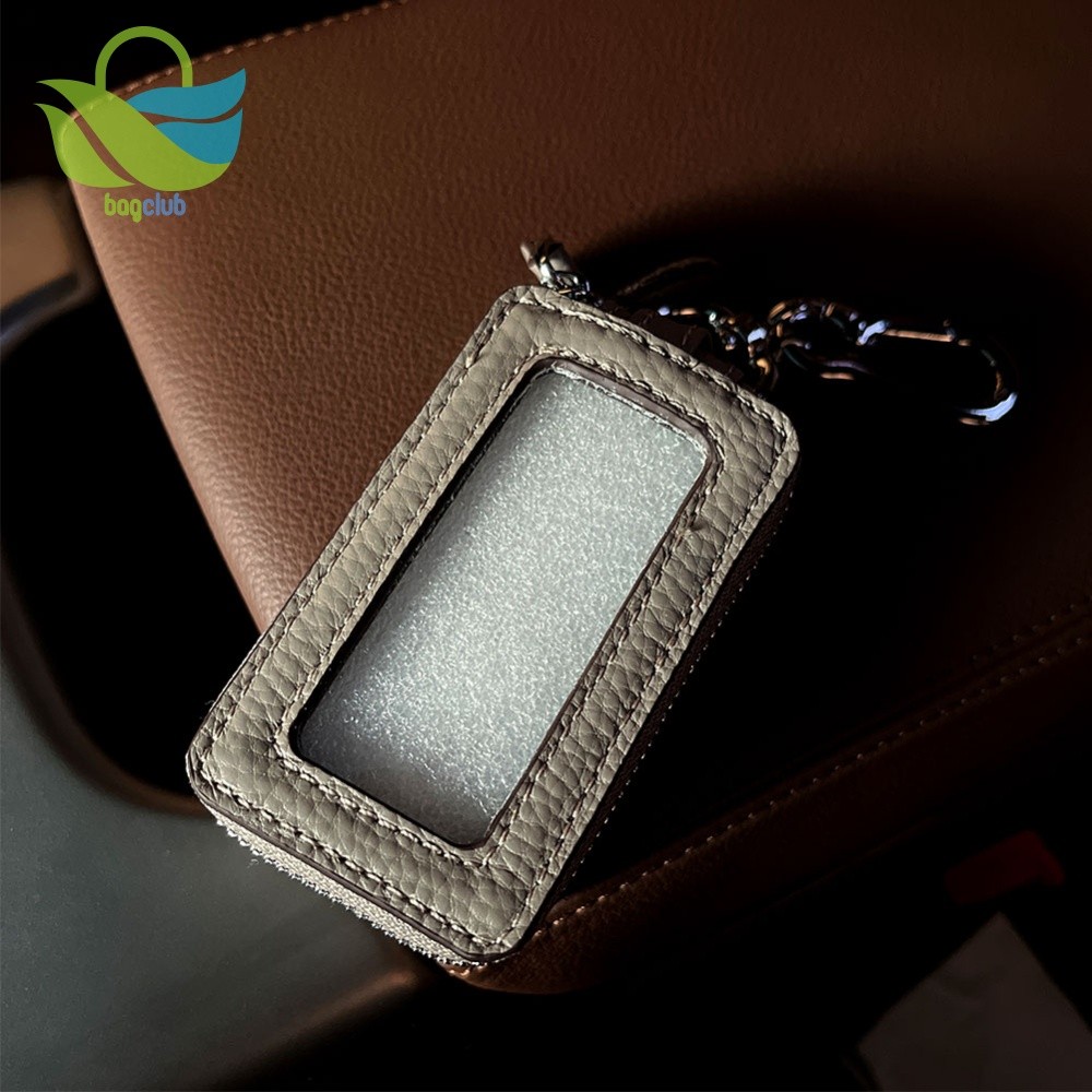 Estojo Universal Para Chave De Carro Em Couro PU Portátil Porta-Chaves Bolsa Com Zíper [Bagclub.br]