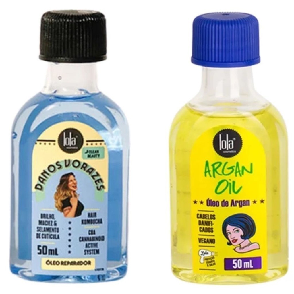 Lola  Kit Oleo Danos Vorazes e Oleo de Argan 2 Itens