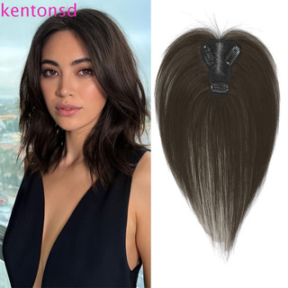 KENTONSD – apliques de cabelo sintético para realçar a linha do cabelo em perucas naturais, aplique com divisão ao meio,