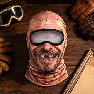 Engraçado Máscara De Esqui Facial Realista 3D Novidade Velho Balaclava Equipamento De Festa De Inverno Para Grupos Ao