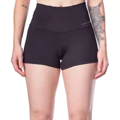 Short Feminino Estilo Do Corpo Esportivo Preto
