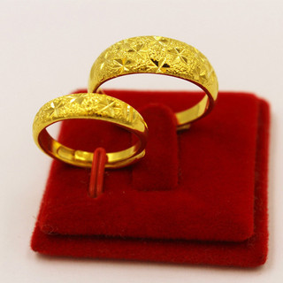 Bangladesh ouro jóias areia ouro chuva de meteoros casal anel Gypsophila casal cobre banhado a ouro anel masculino femin