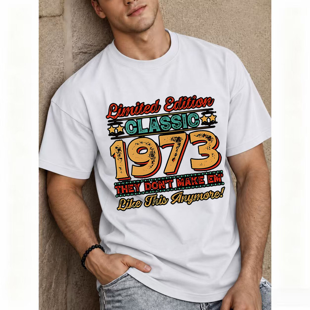 [Camiseta Premium em Algodão Puro] TITO Estampa Clássica Edição Limitada 1973 Vintage Retrô Masculina Manga Curta P-G3